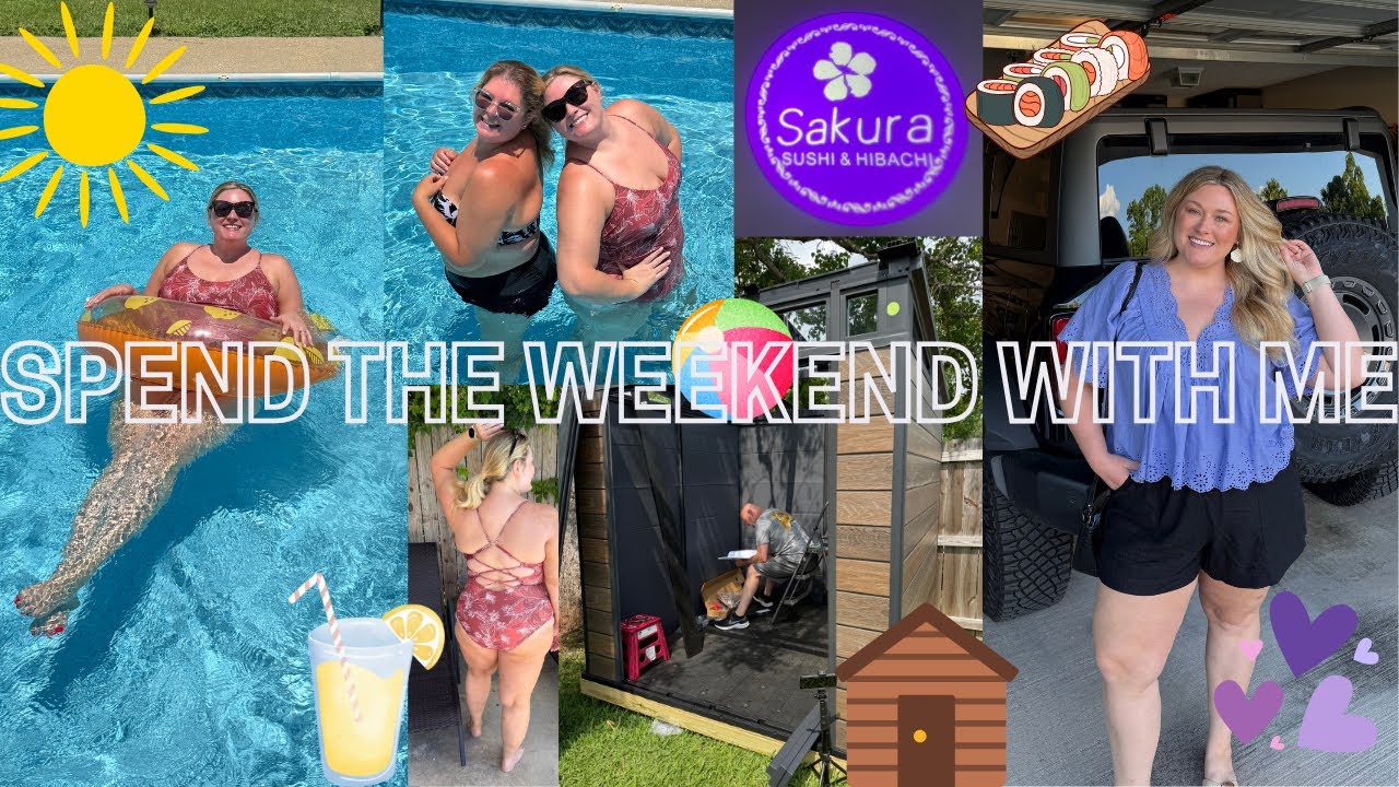 WEEKEND VLOG: pool day, dinner date + new shed | vlog 282