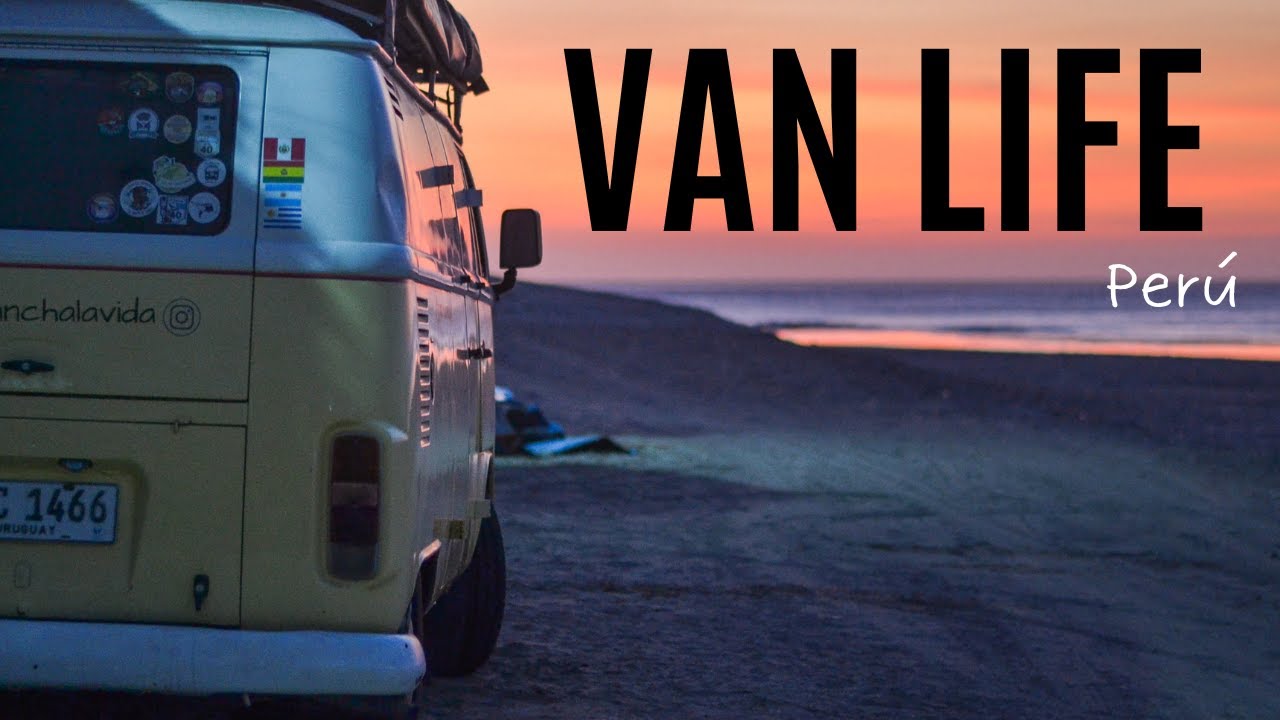 Ep. 5 Acampamos 🏕️ frente al Océano, VAN LIFE en Perú Chicama en KOMBI [ASMR, couple travel,CAMPER]