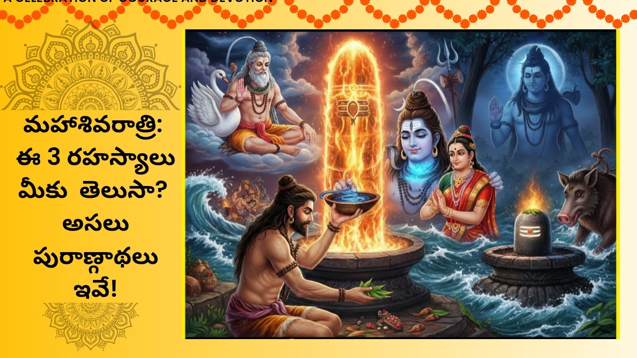 మహాశివరాత్రి: ఈ 3 రహస్య గాథలు వింటే మీ జన్మ ధన్యం! 🙏 #mahashivratri