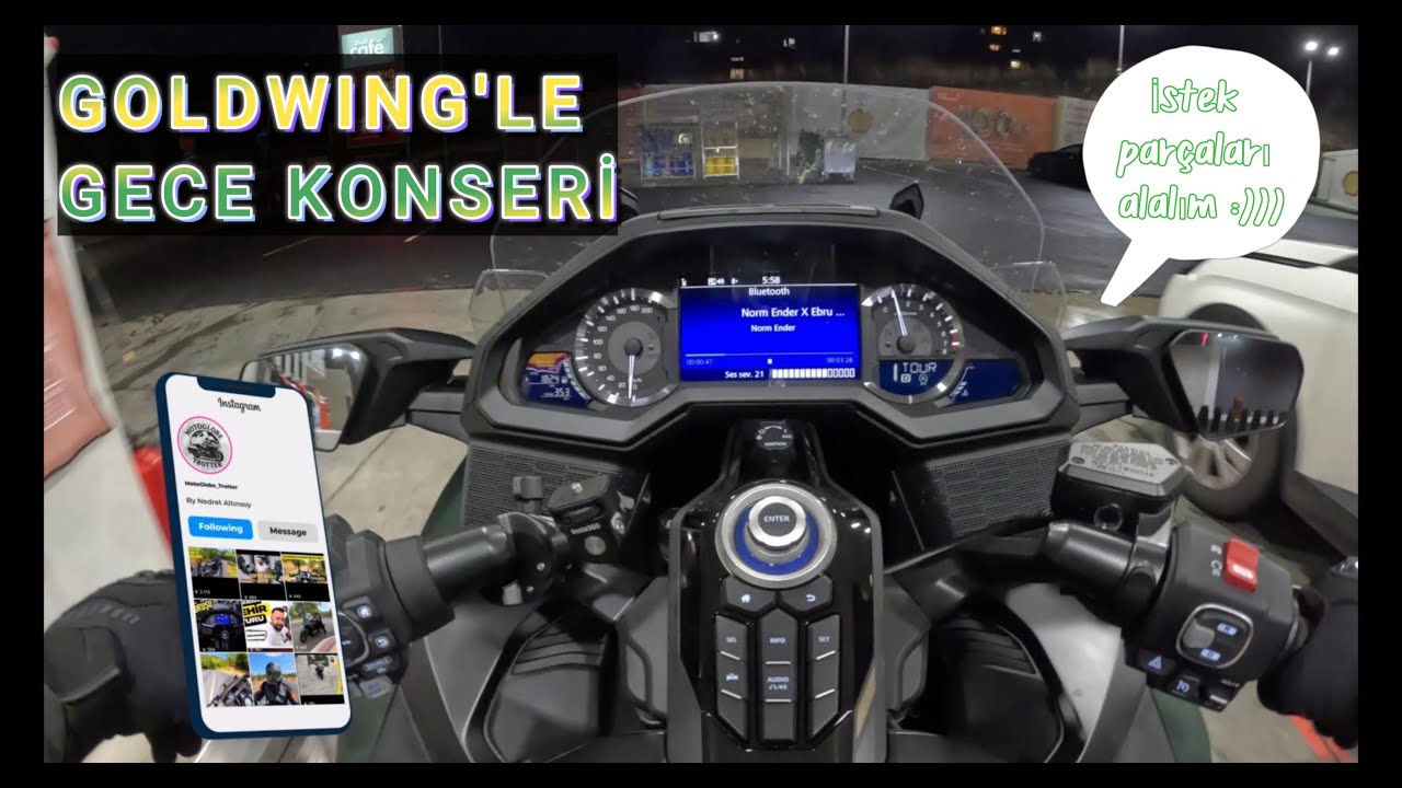 Goldwing Gece Modu: Şehrin Işıklarıyla Yolculuk!