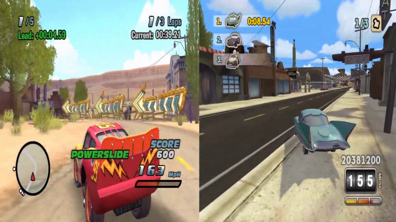 Cars: The Video Game and Cars Superdrive: Comparison 1