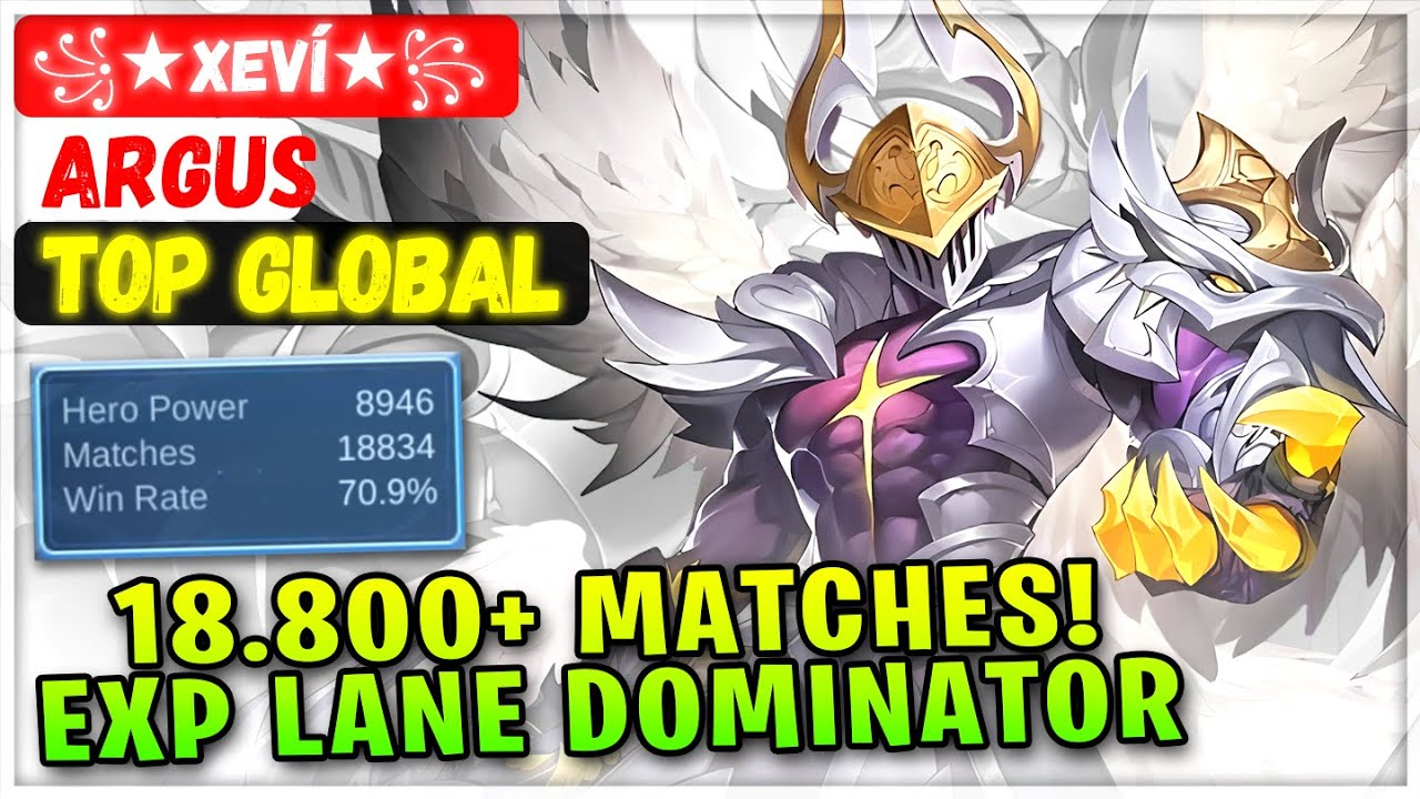 18.800+ Matches Argus XP Lane Dominator! [Najlepszy globalny Argus] ꧁★Xev&iacute;★꧂ - Mobile Legends Emb...