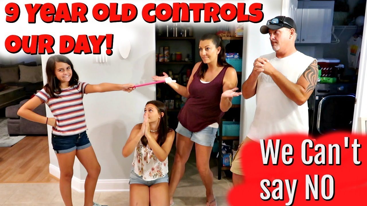 PARENTS CAN'T SAY NO! 9 Year Old CONTROLS The FAMILY for 24 HOURS! | Emma and Ellie