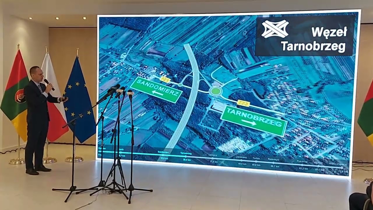 Wizualizacja odcinka S74 Opatów - Nisko
