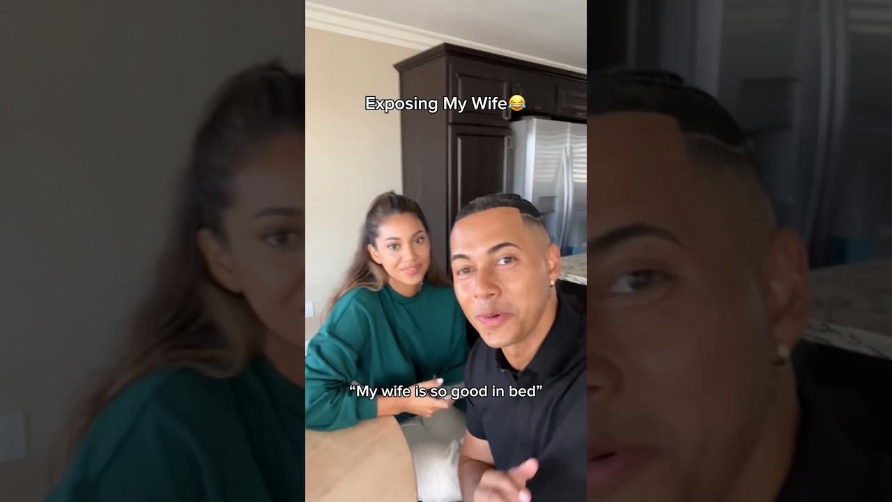 Exposing my wife 😂 She wasn&rsquo;t ready for that #couples #funny #relatable #introvert