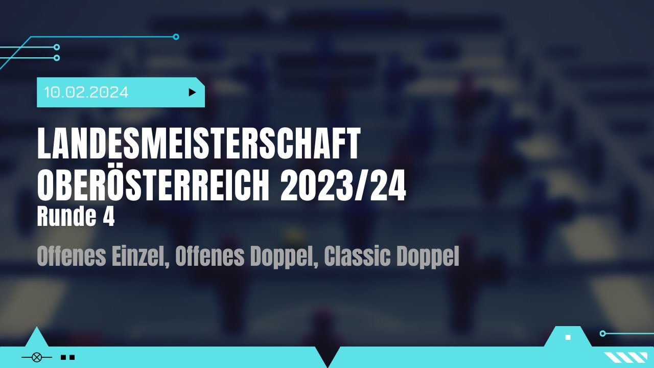 LM OÖ 2023/24 | Runde 4 - Teil 2 | Offenes Einzel, Offenes Doppel, Classic Doppel