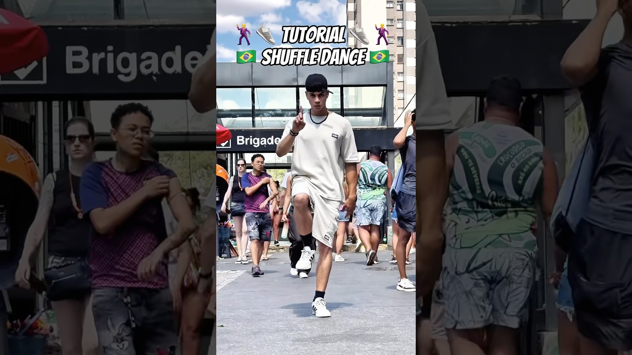 TUTORIAL SHUFFLE DANCE BRASIL 🇧🇷✨👟🕺 #shuffledance #tutorial #brasil #dancevideo