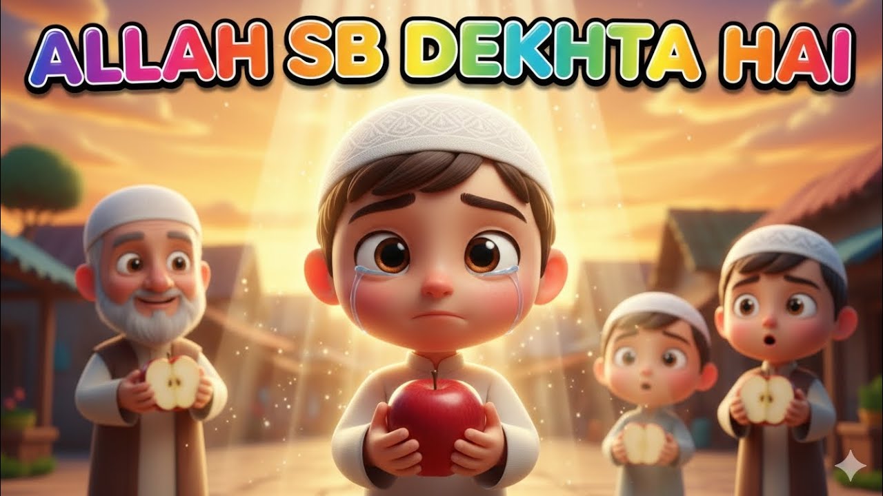 اللہ سب دیکھتا ہے | Allah Sees Everything – Islamic Moral Story for Kids