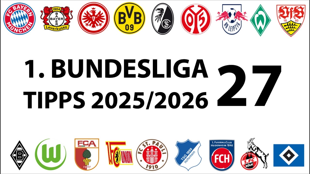 Bundesligatipps 1.Liga - 27.Spieltag - Saison 2025/2026