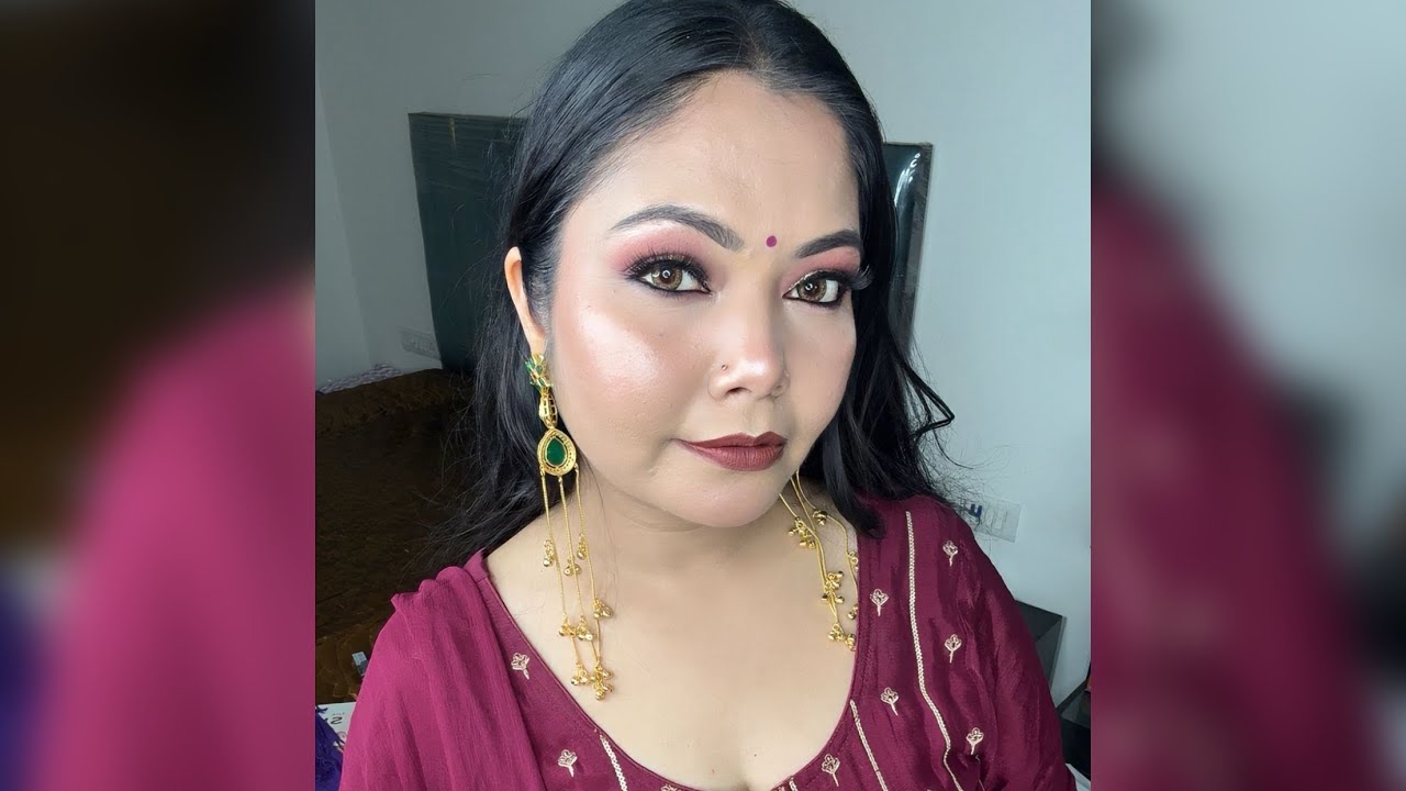 Cousin Wedding Makeup Look ✨🥰 #weddingmakeup #bridemaid #makeup #youtube #live 
