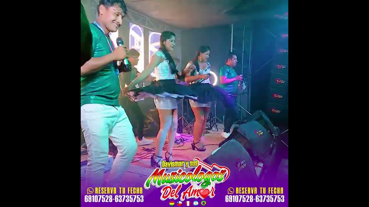 Davismar y sus Musicólogos del amor en vivo en villa charcas