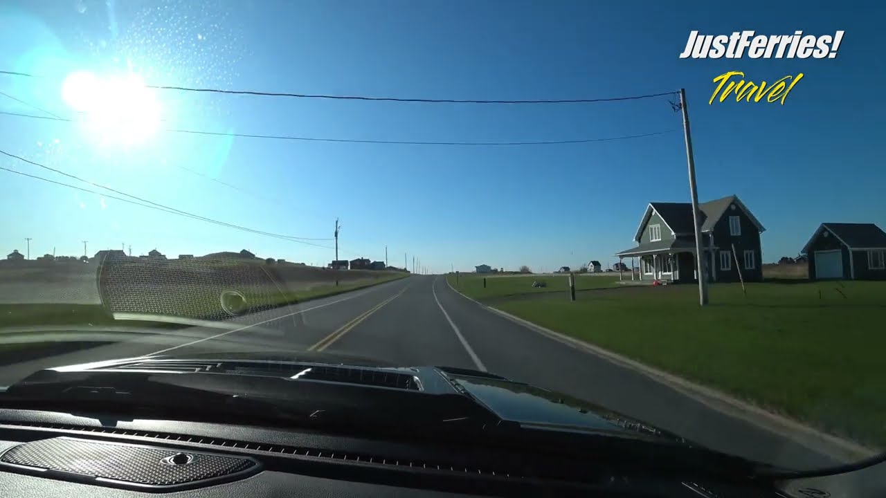 Dashcam: Real-Time Road Trip from Cap-aux-Meules to Havre-Aubert, Magdalen Islands (Canada)