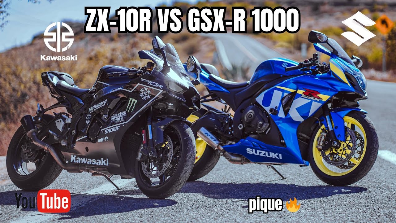 COMO SUENAN 🤤😍 PIQUE ZX-10R VS GSX-R 1000 Arrancones 1/4 de milla