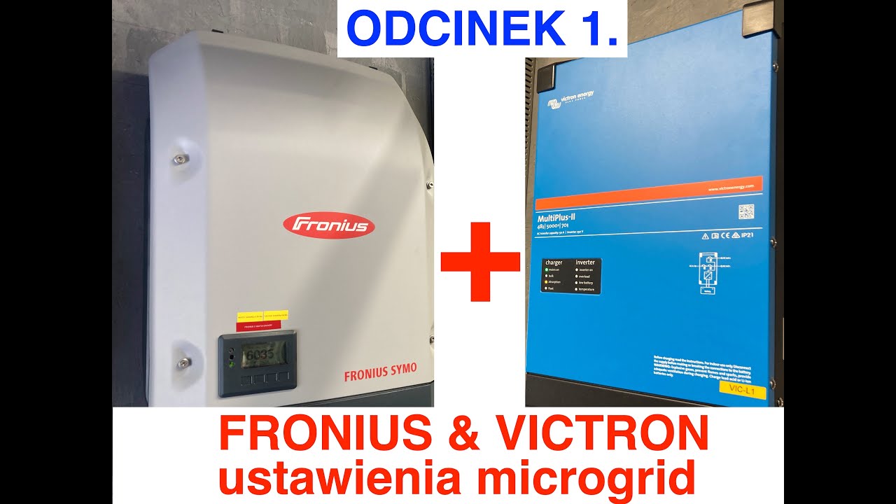 Fronius OFFgrid - Ustawienia z Victron Multiplus - odc 1. PV Inwerter Migrogrid na AC-OUT
