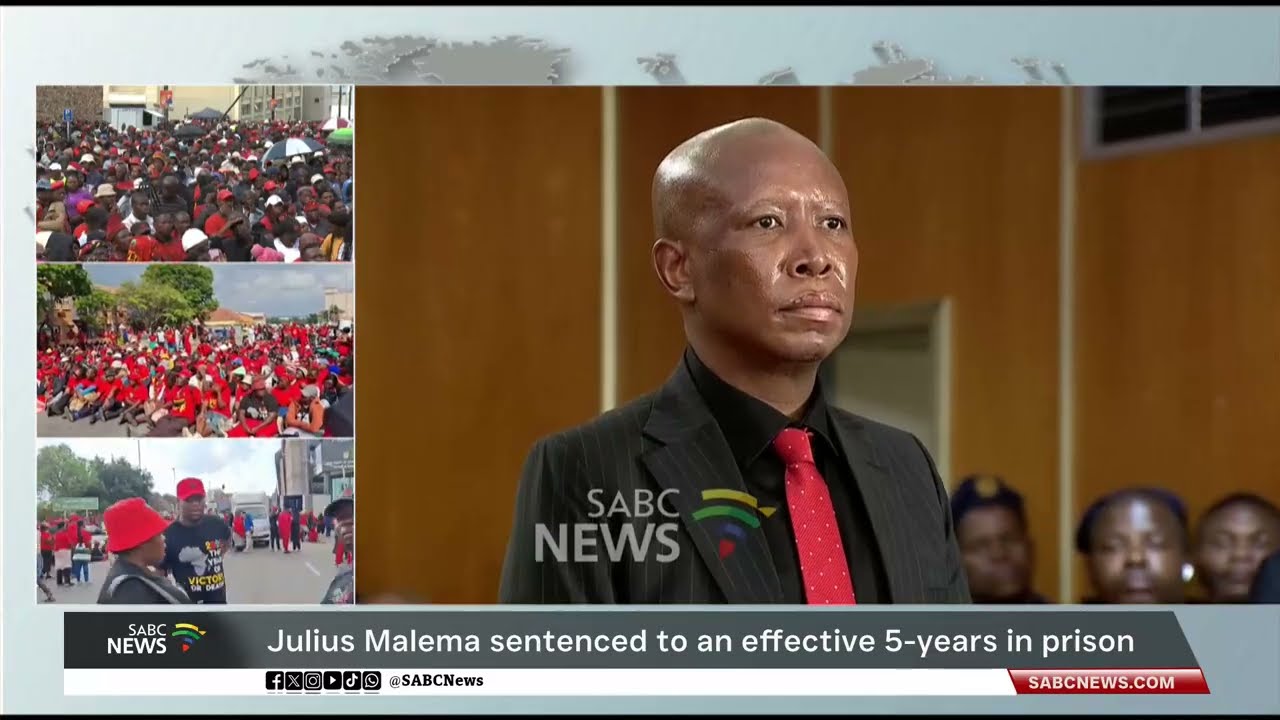 BREAKING NEWS | Malema sentenced to an effective 5 years in prison