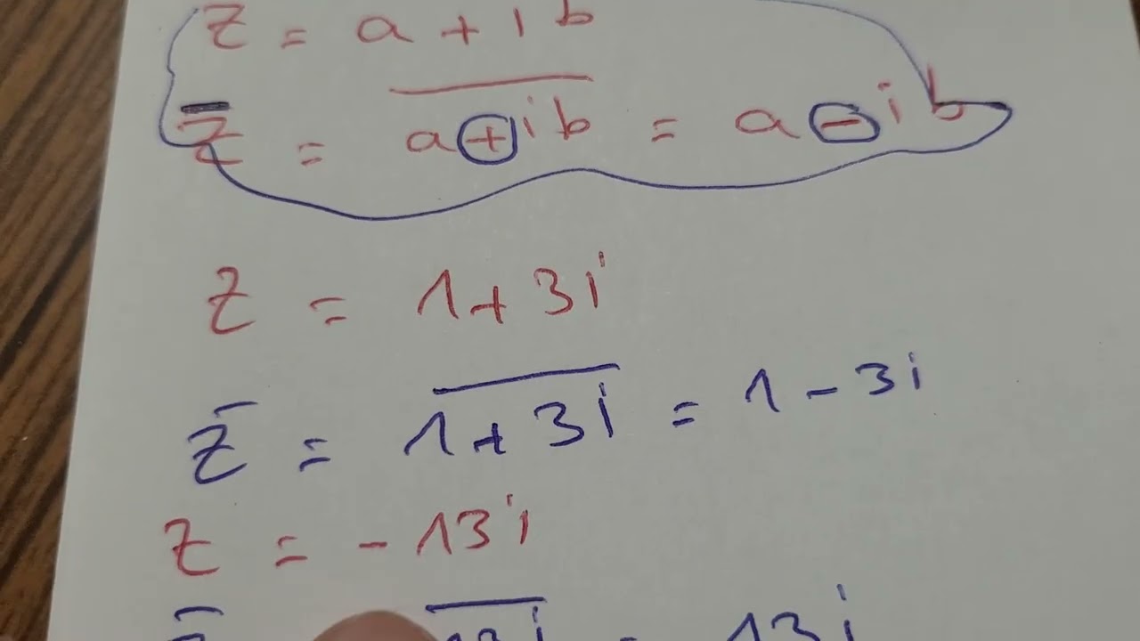 Ex3 calculer le conjugué des nombres complexes