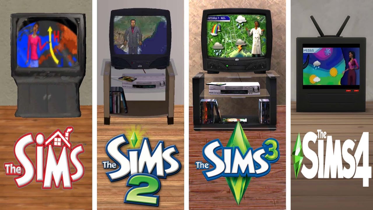 ♦ TV - Evolution: Sims 1 - Sims 2 - Sims 3 - Sims 4