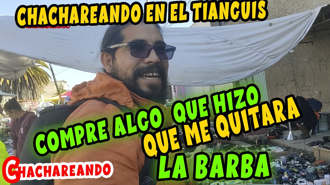 Por esto que conseguí en el tianguis me corte la BARBA