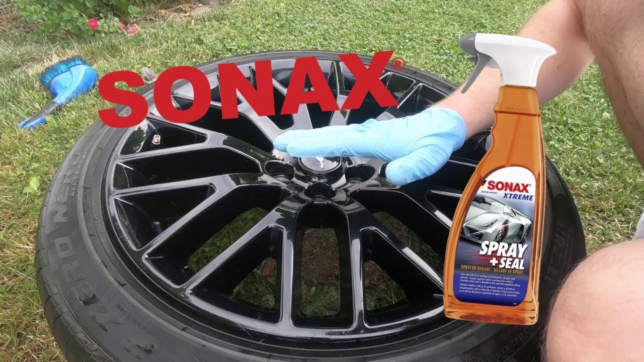 SONAX SPRAY & SEAL on wheel test, demo and review simple car detailing