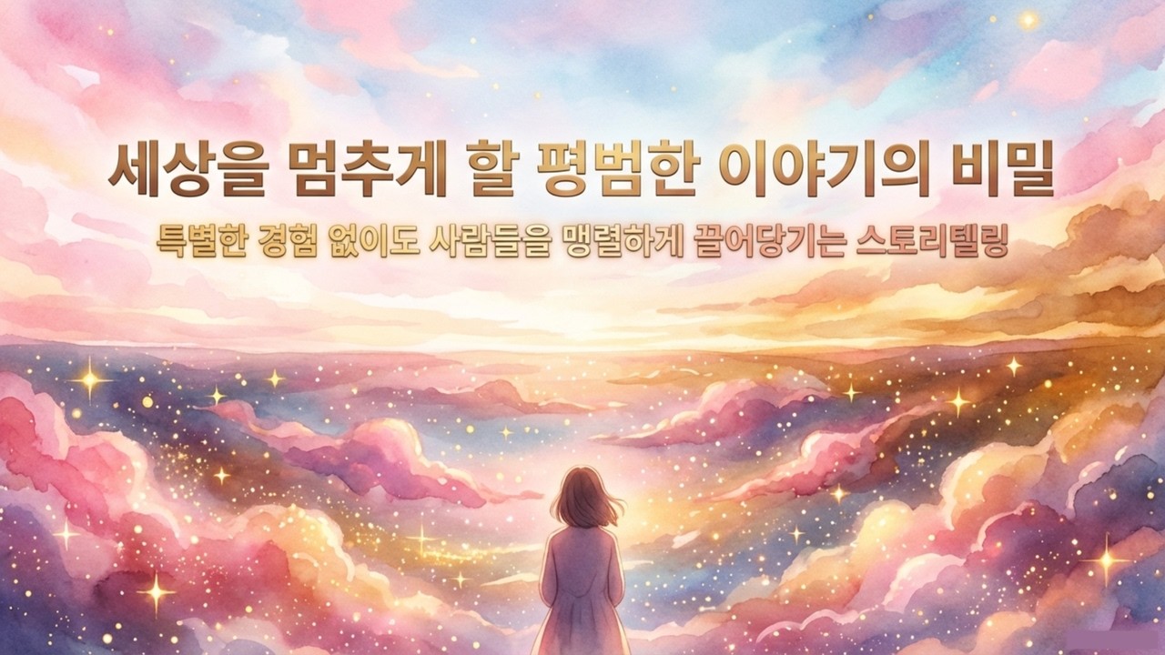 [스토리텔링] 99%가 착각하는 '특별한 스토리'의 실체: 당신의 지루한 일상이 돈이 되는 법 | 평범한 일상을 특별한 통찰로 바꾸는 3가지 스토리텔링 전략