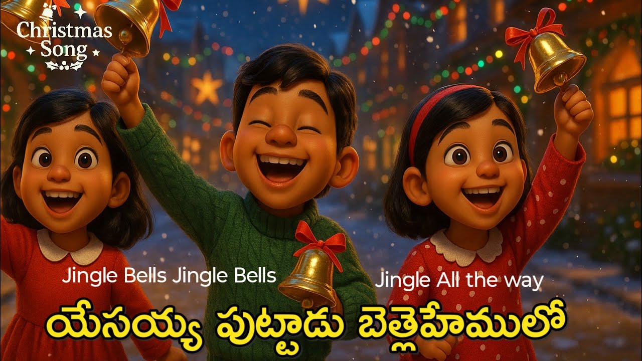 Песня на телугу «Jingle bells» | Рождественская песня на телугу «Jingle bells» | Библейская школа...