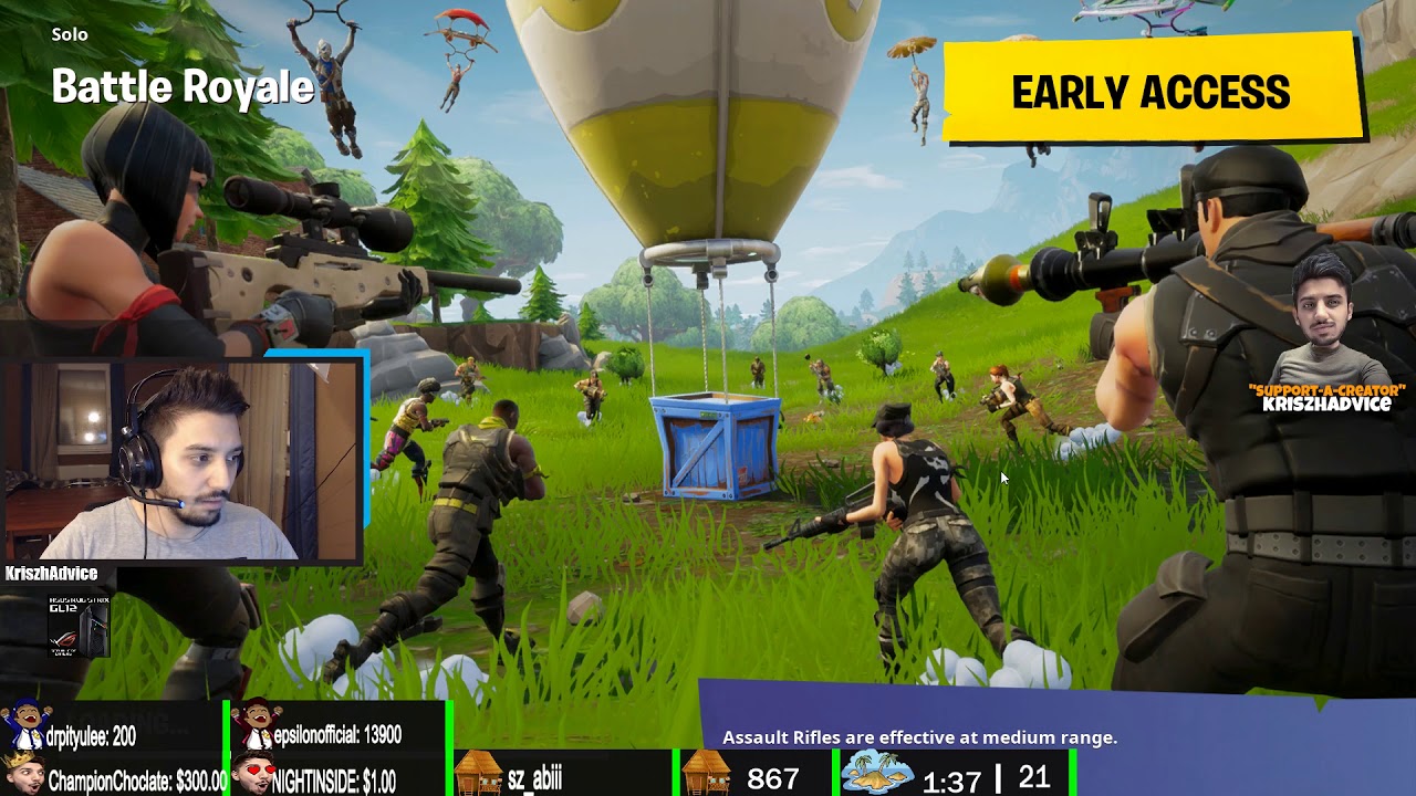 [Fortnite] Béke szigete - Első és utolsó közös nézői csapat játék a BR szigeten