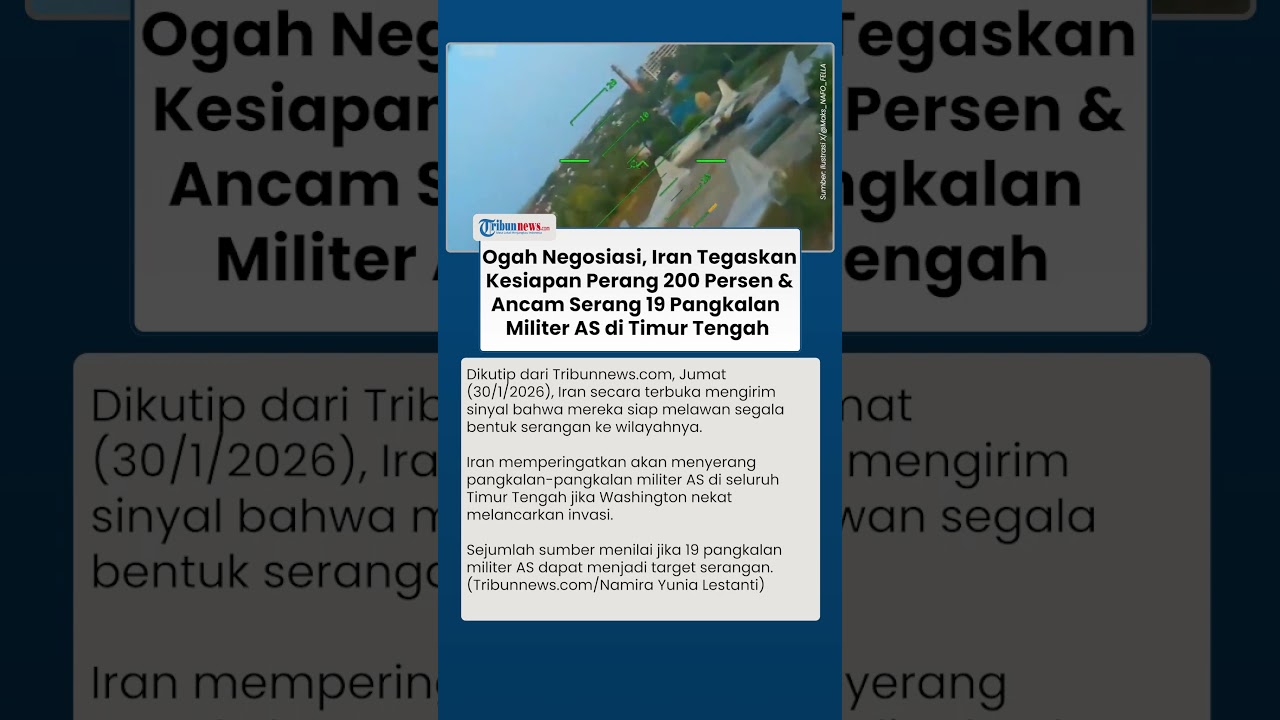 Klaim Kesiapan 200 Persen! Iran Ancam Serang Habis 19 Pangkalan Militer AS di Timur Tengah