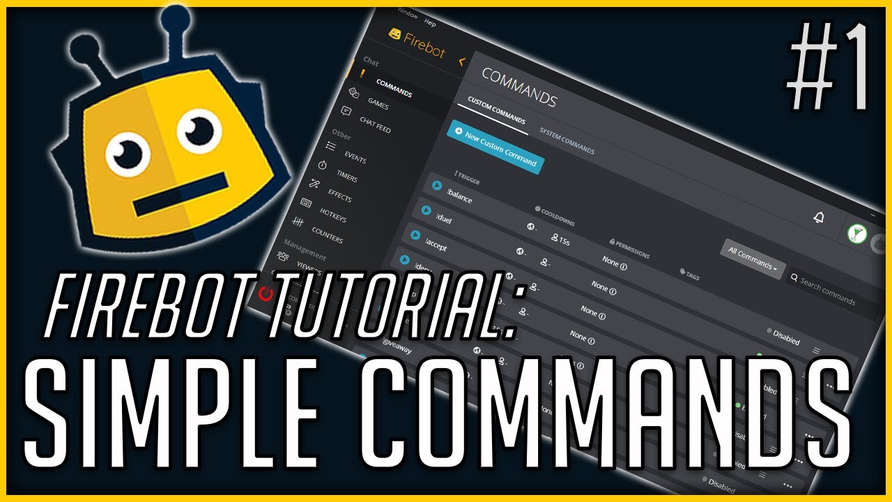 SIMPLE COMMANDS IN FIREBOT | FIREBOT TUTORIAL #1
