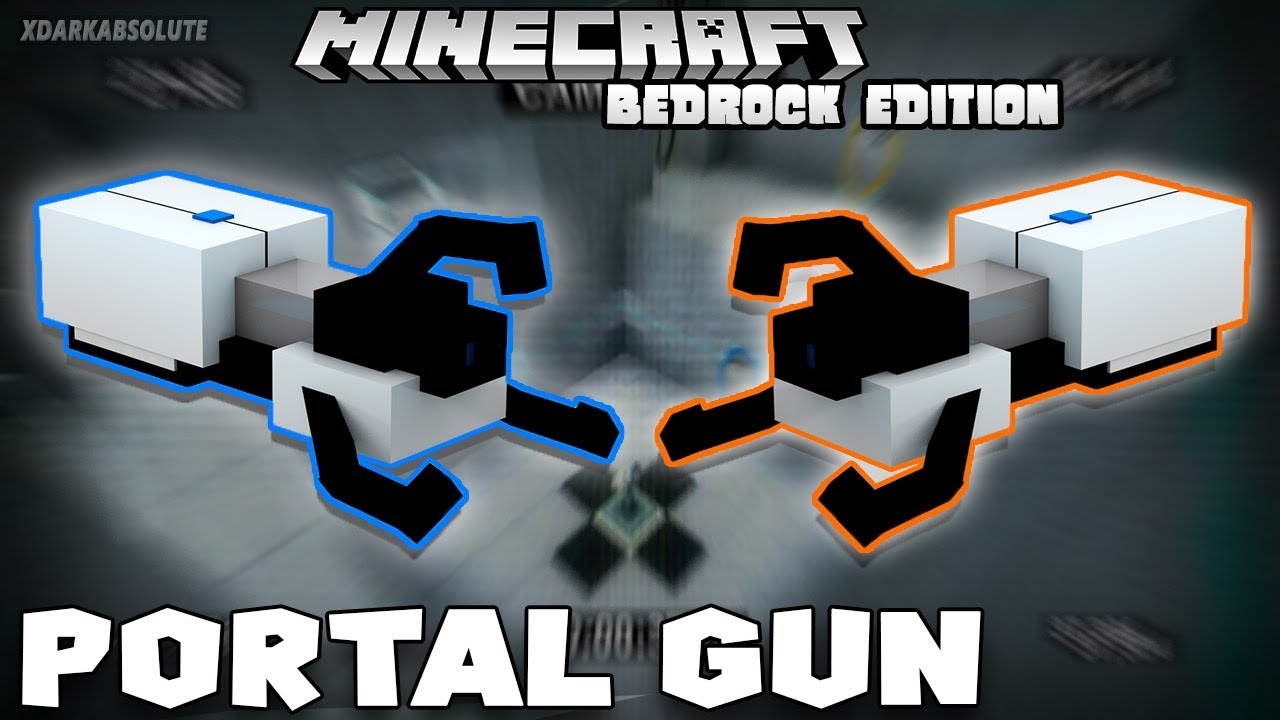 【Minecraft】PORTAL GUN MOD! - Mod Showcase (Bedrock Edition 1.16+)