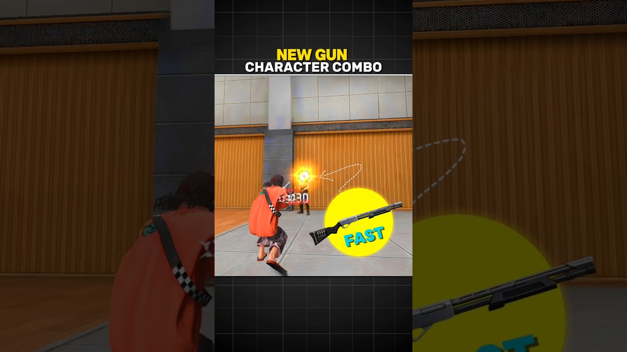 Free fire New Gun M590 Character Combo #shorts