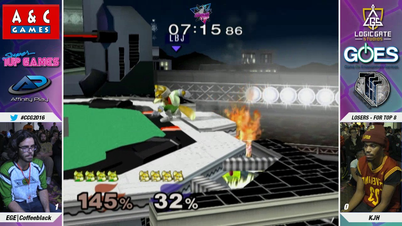 CCG2k16 SSBM Singles Losers Top 64   KJH vs EGE Coffeeblack