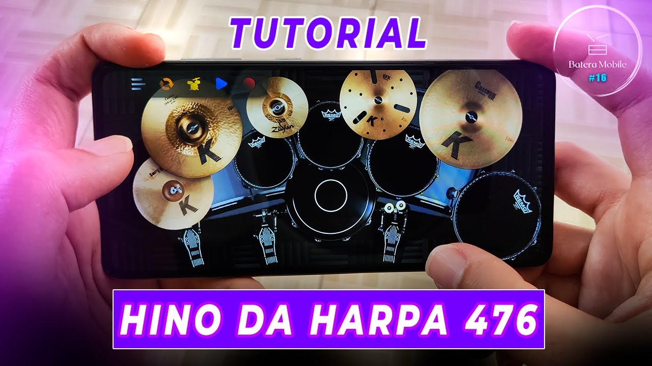 Como tocar HINO DA HARPA 476 na Real Drum (Tutorial) | Diêgo Serracena