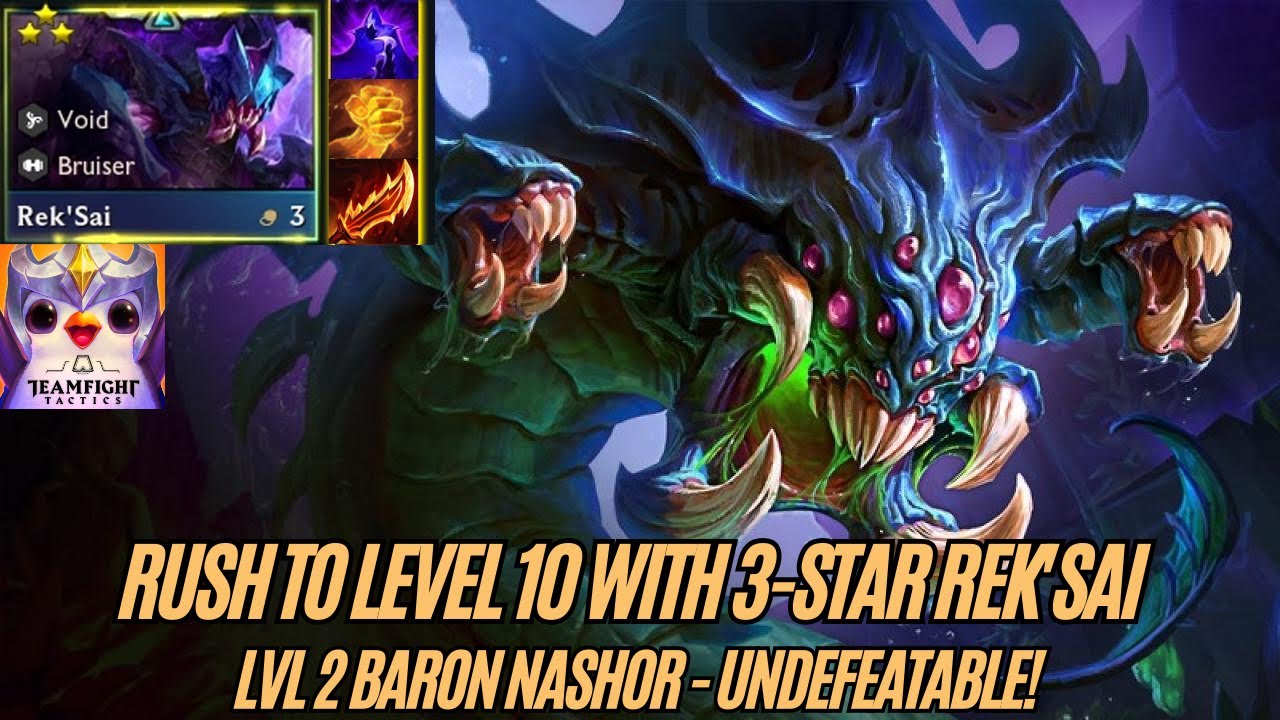 🔥 Teamfight Tactics/TFT) Set 16(2026)   BARON NASHOR-UNDEFEATABLE -RUSH TO LVL 10 WITH 3 STAR REKSAI