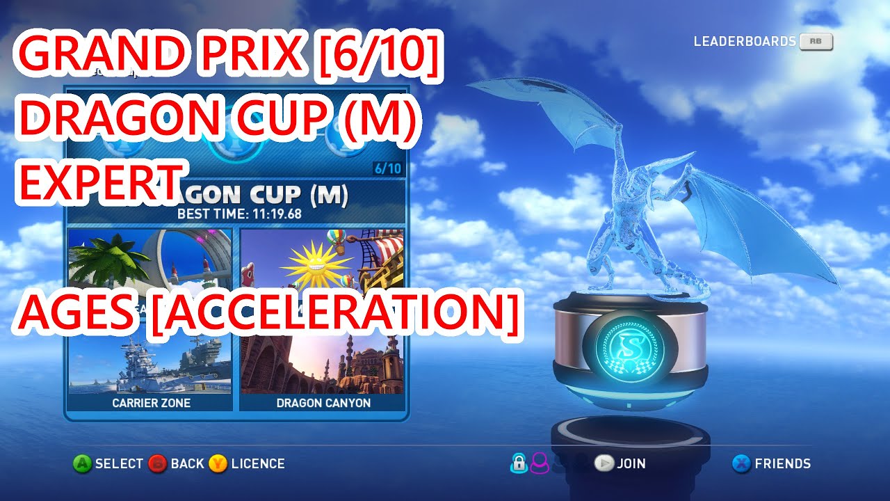 【Sonic & All Stars Racing Transformed】DRAGON CUP (M) - EXPERT 1st