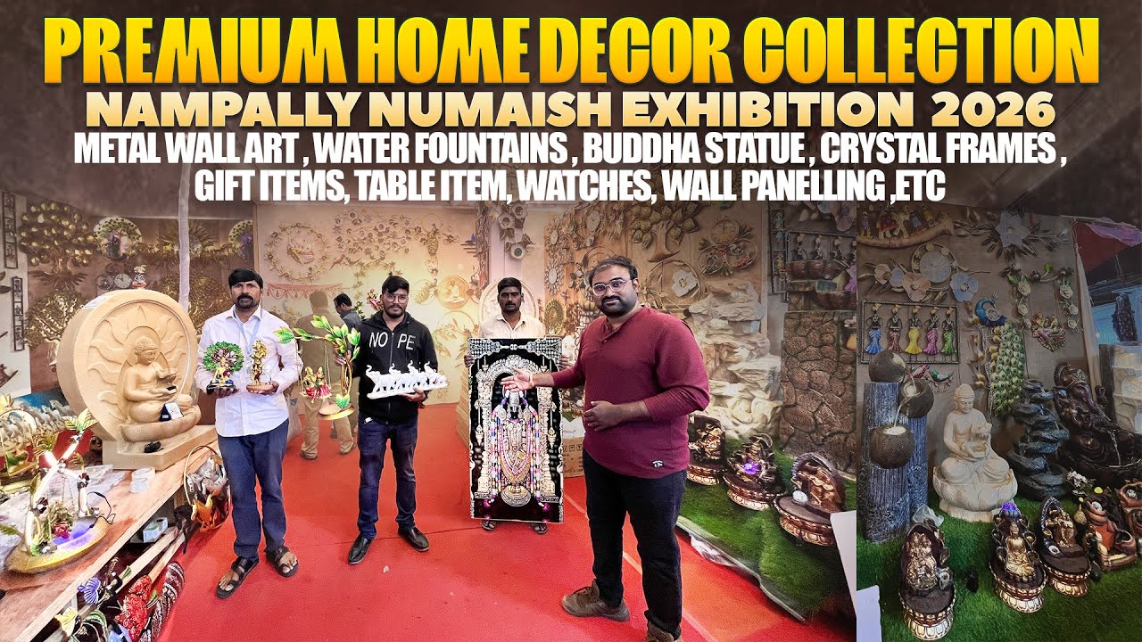 Premium Home Decor Collection In Hyderabad | Nampally Numaish Exhibition 2026 |