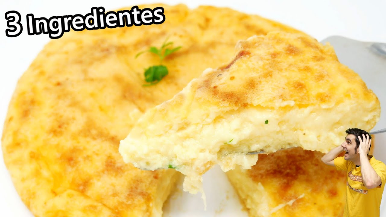 CENA con SÓLO 3 INGREDIENTES, 😍🥔🥚😋SIN HORNO, SIN GLUTEN, muy FÁCIL RÁPIDO y ECONÓMICO