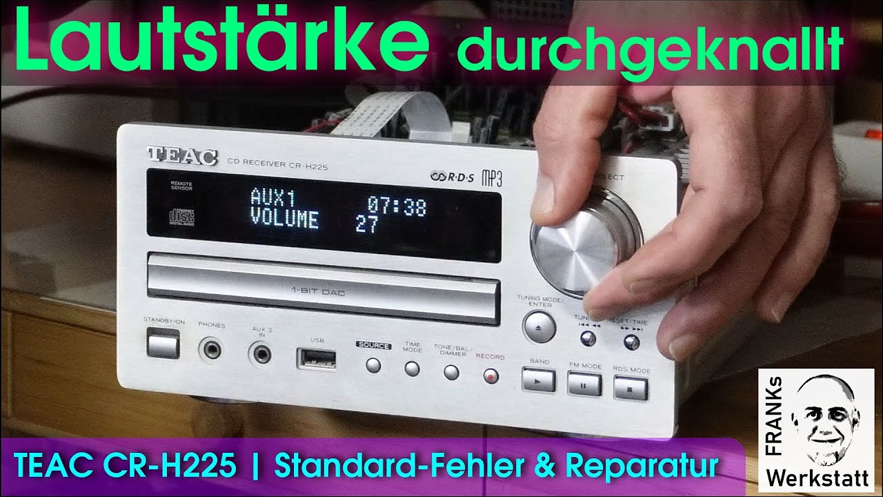 DAS VERRÜCKTE POTI | immer lauter und lauter am TEAC CR-H225 | #Reparatur