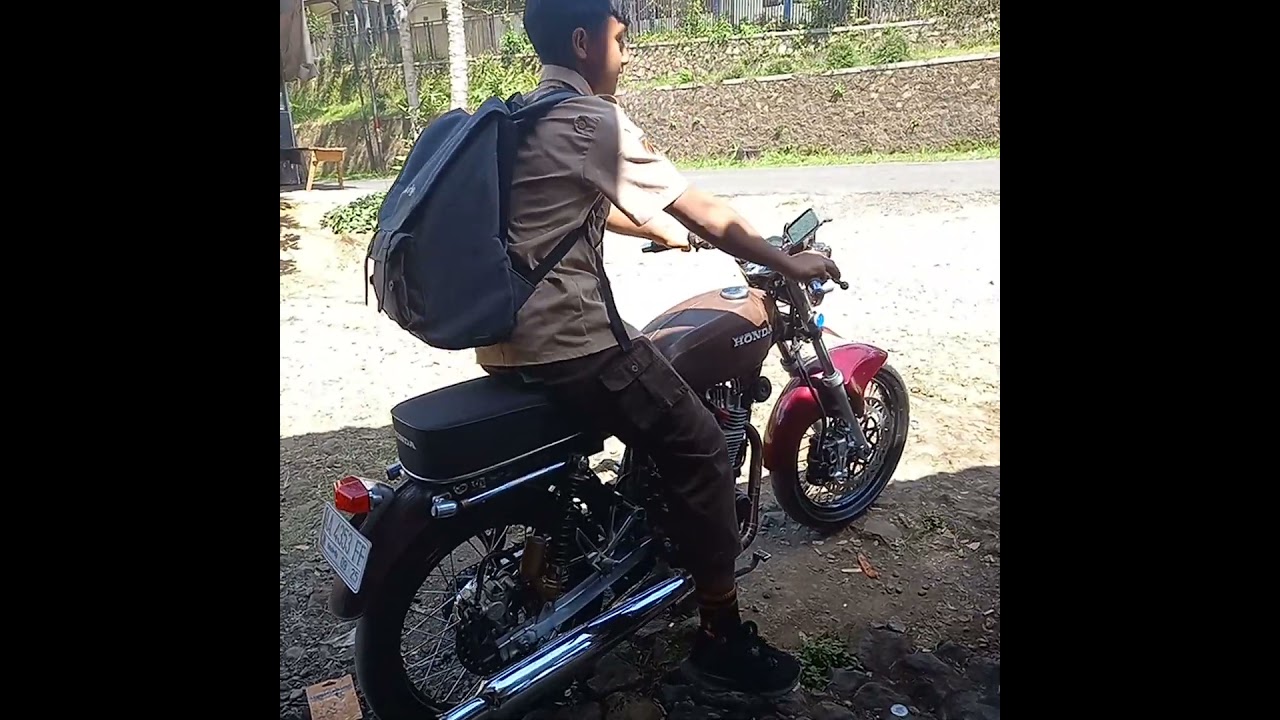 ANAK PRAMUKA TEST RIDE HONDA CB  #cbkarat #cb125 #hondacb125 #testride