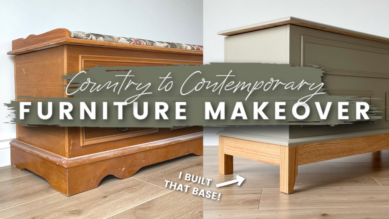 Contemporary Furniture Makeover | Building A New Wood Base