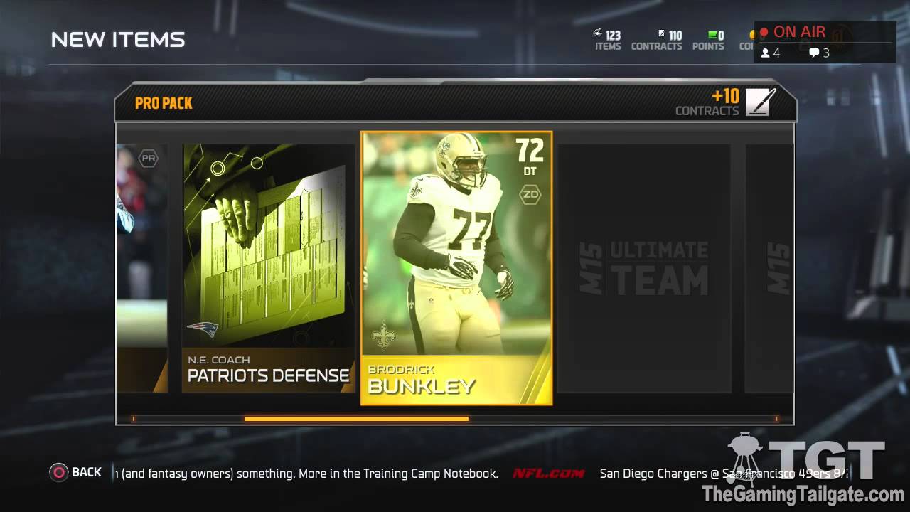 Madden NFL 15 - PS4 Ultimate Team Pro Pack Opening (15 Packs)