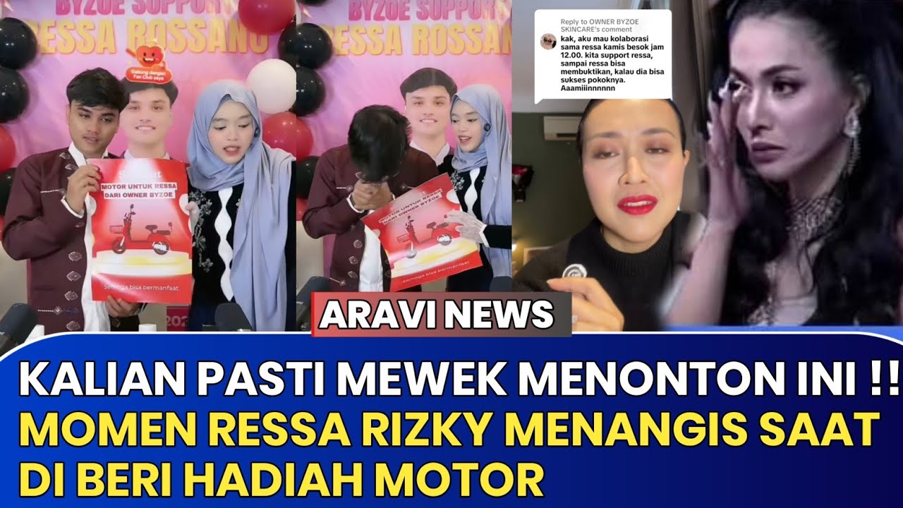 Momen Terharu !! Ressa Rizky Menangis Saat Di Beri Hadiah Motor - Denada Bantah Akui Ressa Anak 