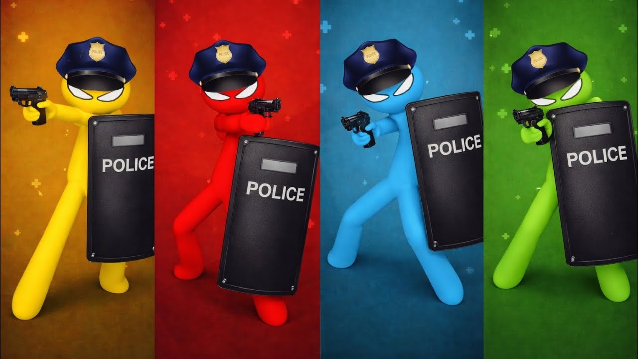 The Stickman MINIGAMES Random Gameplay - Stickman Party 1 2 3 4 Player #6
