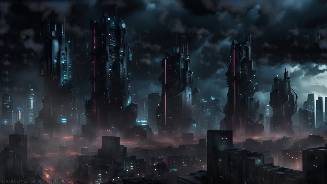 Nightfall City | Dystopian Dark Drone Music  | Atmospheric Soundscape