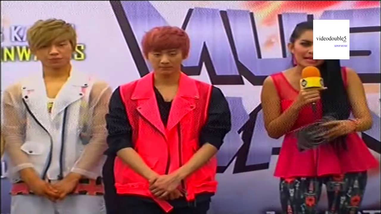 road to music bank live jakarta 2013 - teen top ( interview )