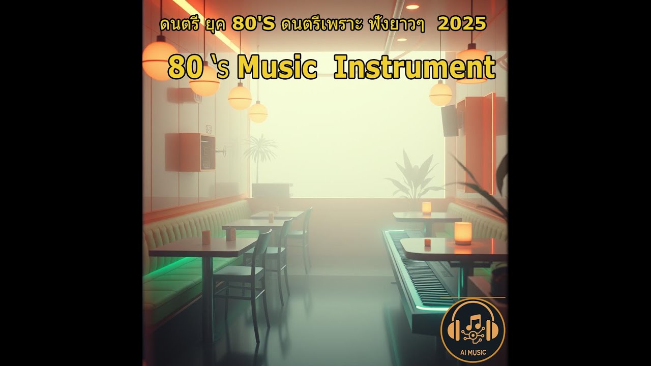 ดนตรี ยุค 80'S ดนตรีเพราะ ฟังยาวๆ  2025   ไม่มีโฆษณา