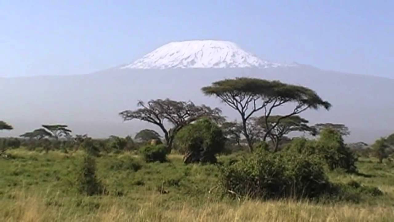 Amboseli National Park in Kenya, with Kilimanjaro