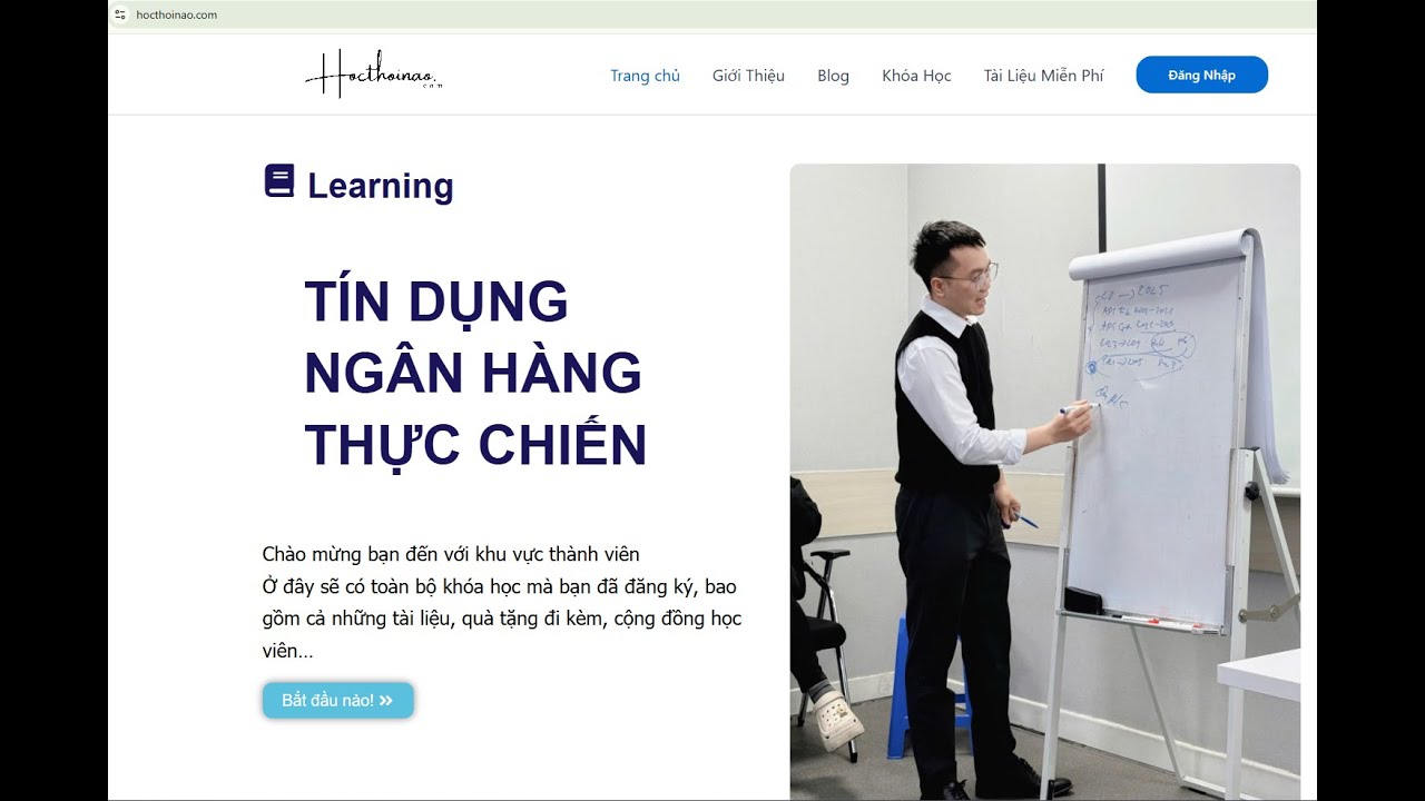 Giới thiệu tổng quan về khoá học tín dụng Ngân hàng