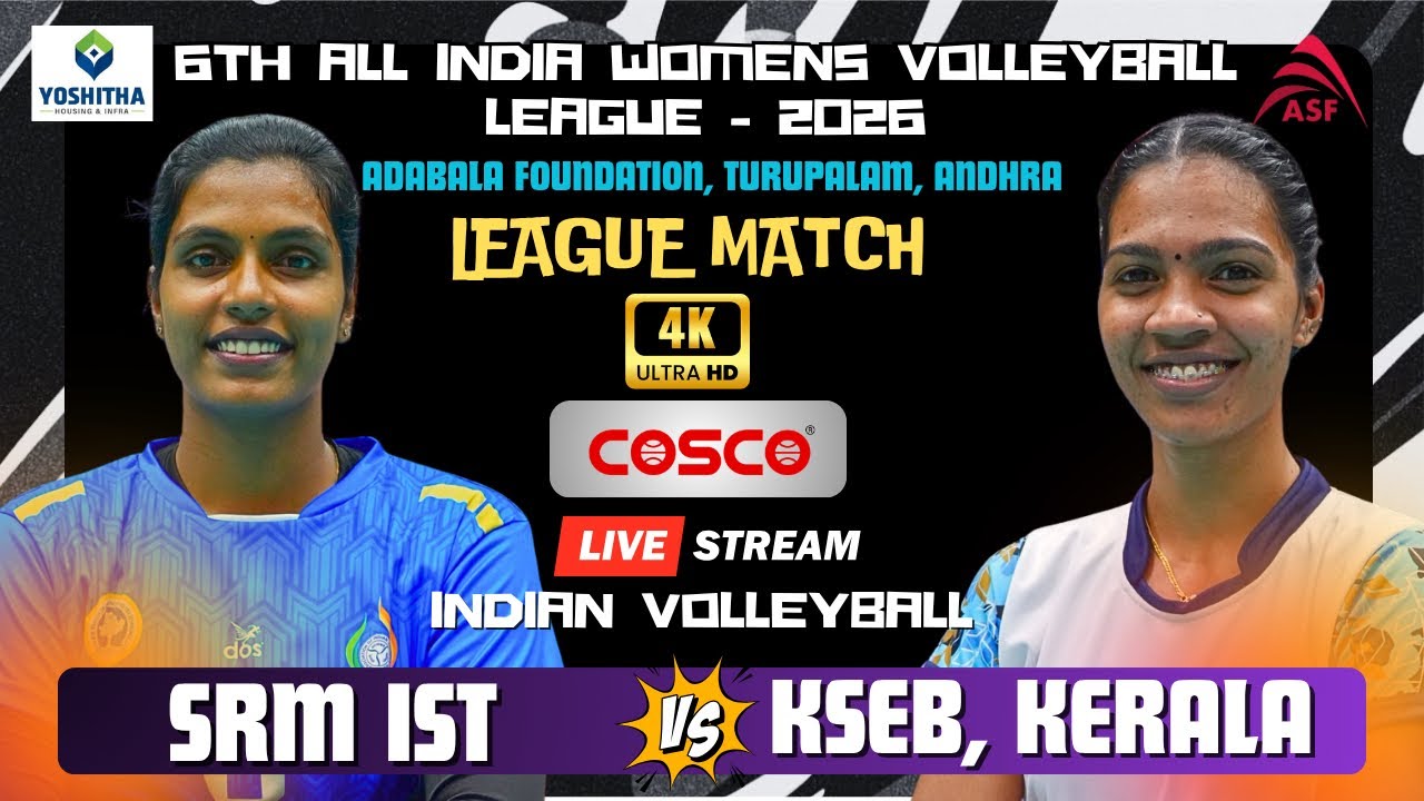 KSEB,Tiruvandrum Vs SRM IST | Turupalam Adabala Foundation Womens Volleyball League 2026
