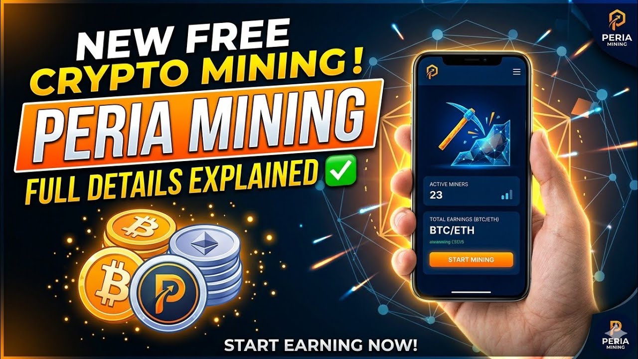 Peria mining || New free crypto mining platform || Don't miss this video || Must watch full video✅😎