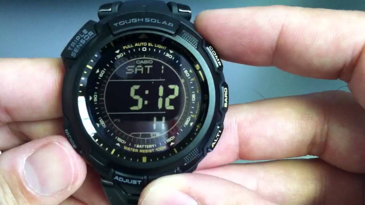 Casio Protrek PRG-110Y-1VDR Blackout Watch
